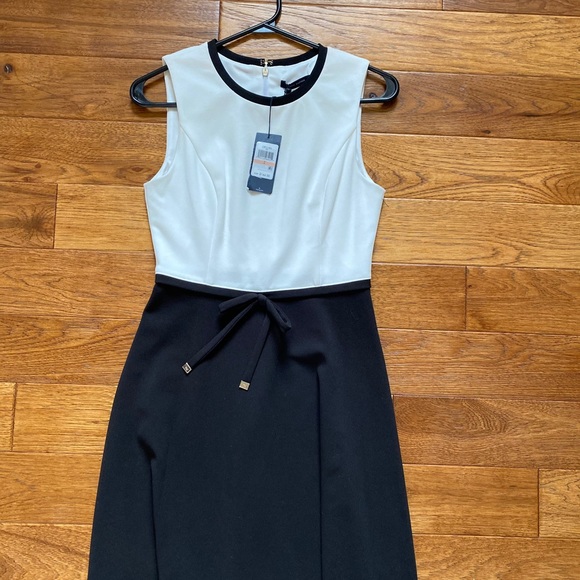 BRAND NEW BLACK AND WHITE TOMMY DRESS! - Picture 1 of 9